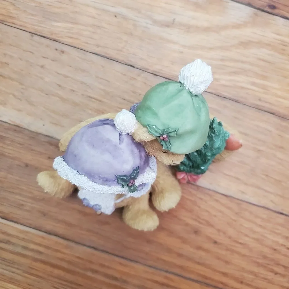 Cherished Teddies Cheryl‎ & Carl Wishing you a cozy Christmas figurine